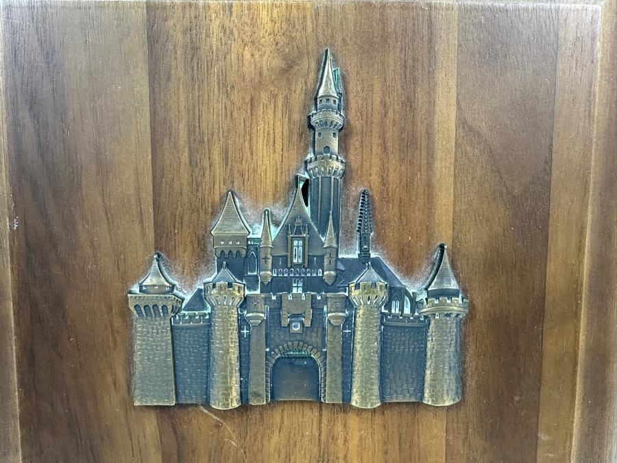 Rare Disneyland 10th Year Anniversary Cast Member Service Award For Craig Smith Sleeping Beauty Castle Wall Plaque 9 X 12 [Photo 2]