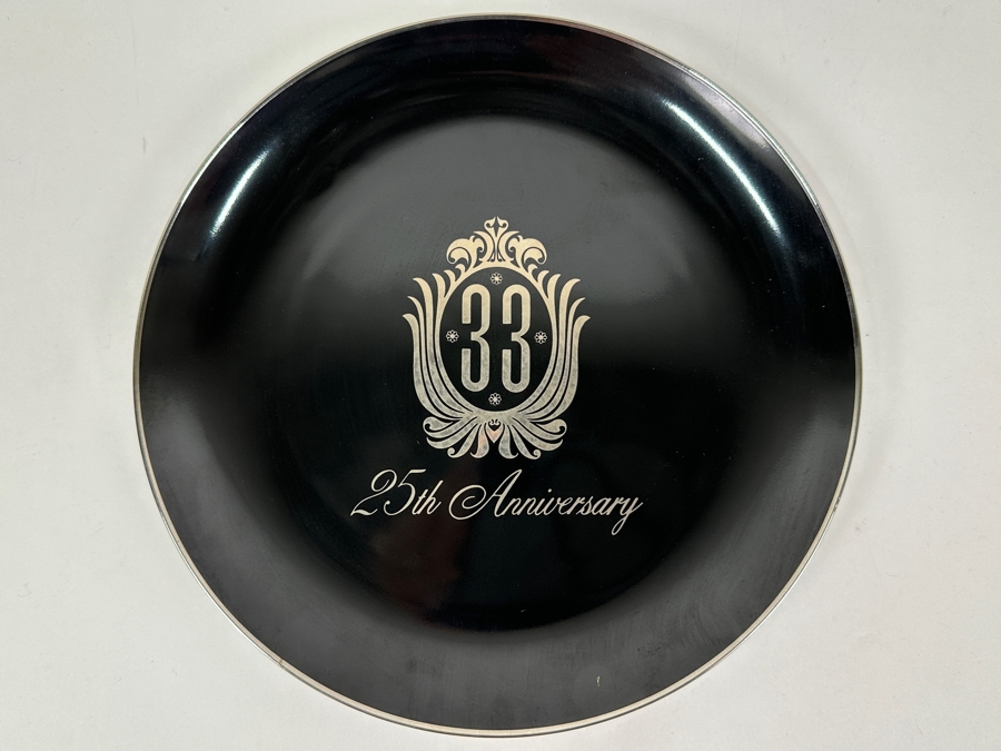 Limited Edition Disneyland Club 33 25th Year Anniversary Plate Numbered 100 Michael Leson Dinnerware 9.5W [Photo 2]