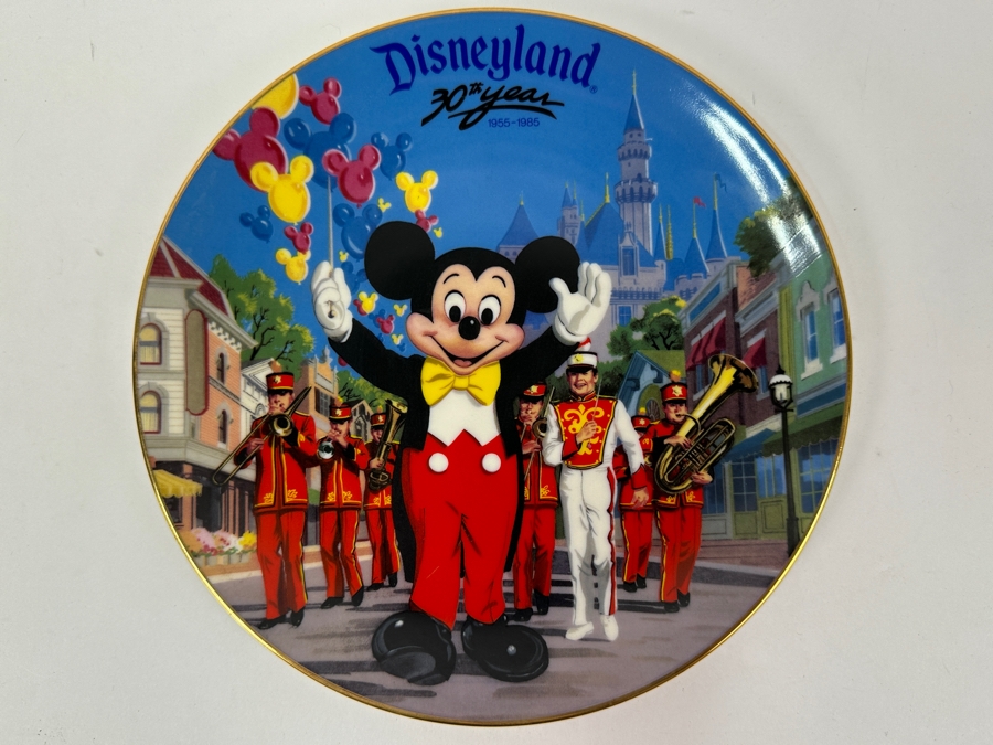 Disneyland 30th Year Anniversary Limited Edition Collector Plate 1955-1985 8.5W [Photo 2]