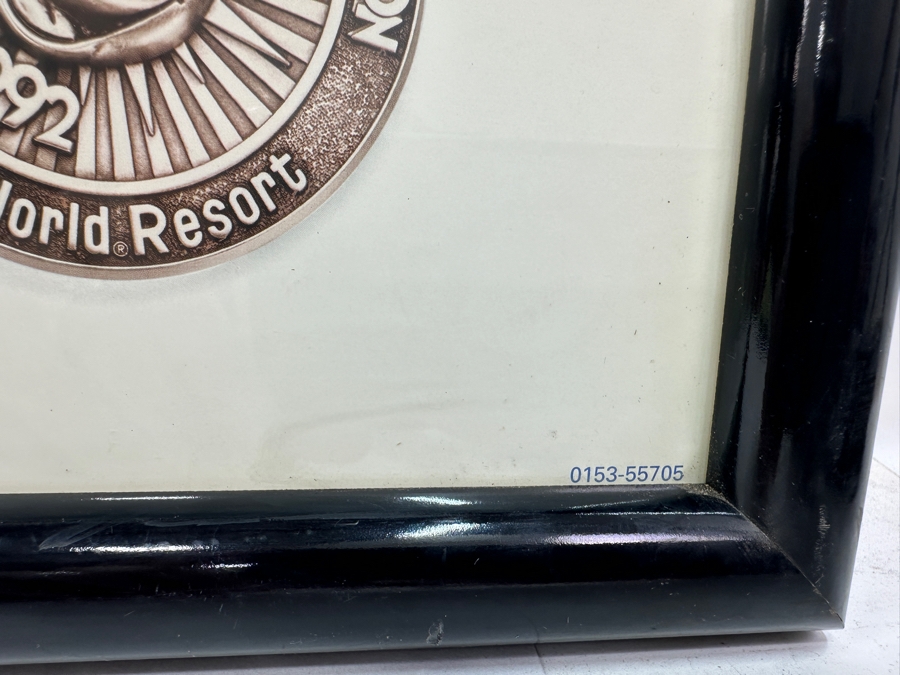 Rare Artist Signed First Disneyana Convention Poster Featuring A Carousel Horse September 24-27, 1998 Walt Disney World Signed By Randy Souders Framed 33.5 X 25.5 [Photo 10]