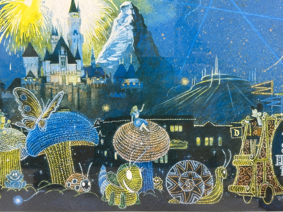 Charles Boyer (1935-2021, American) Limited Edition Artist Signed Lithograph Titled 'The Main Street Electrical Parade Farewell Season' Numbered 1,293 Of 3,000 32.5 X 12 Professionally Framed 41 X 20.5 With Certificate Of Authenticity [Photo 6]