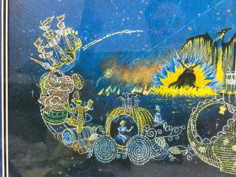 Charles Boyer (1935-2021, American) Limited Edition Artist Signed Lithograph Titled 'The Main Street Electrical Parade Farewell Season' Numbered 1,293 Of 3,000 32.5 X 12 Professionally Framed 41 X 20.5 With Certificate Of Authenticity [Photo 11]