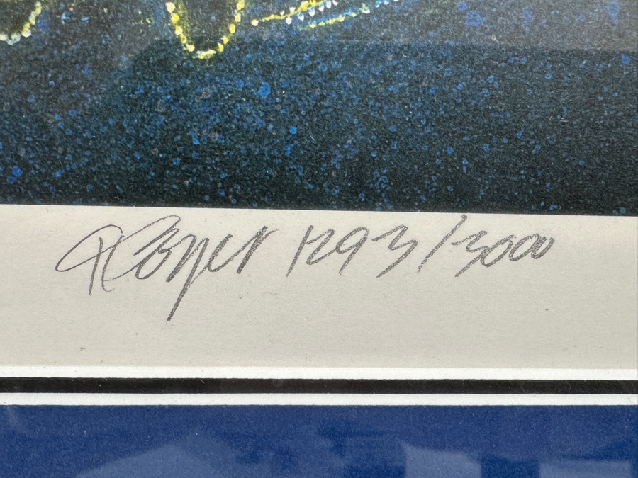 Charles Boyer (1935-2021, American) Limited Edition Artist Signed Lithograph Titled 'The Main Street Electrical Parade Farewell Season' Numbered 1,293 Of 3,000 32.5 X 12 Professionally Framed 41 X 20.5 With Certificate Of Authenticity [Photo 13]