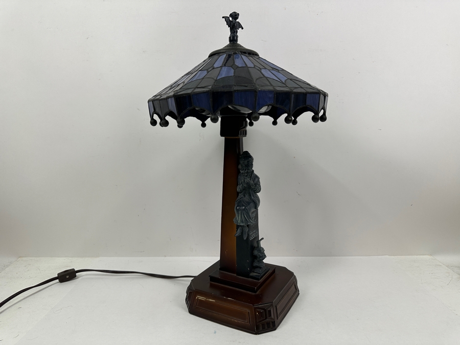 The Haunted Mansion Disneyland Stained Glass Lamp Designed By Jody Daily Limited Edition Of 999 Walt Disney Collectibles 21'H [Photo 16]