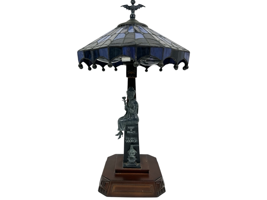 The Haunted Mansion Disneyland Stained Glass Lamp Designed By Jody Daily Limited Edition Of 999 Walt Disney Collectibles 21'H [Photo 2]