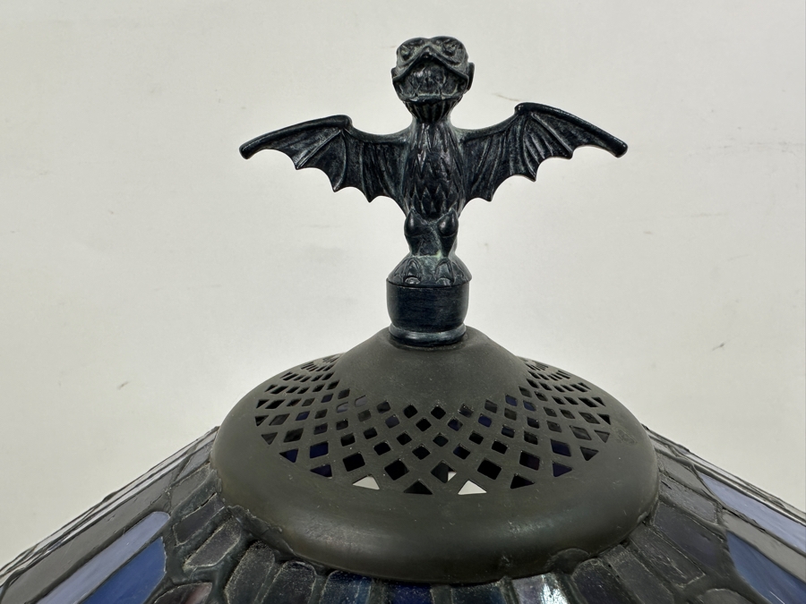 The Haunted Mansion Disneyland Stained Glass Lamp Designed By Jody Daily Limited Edition Of 999 Walt Disney Collectibles 21'H [Photo 14]