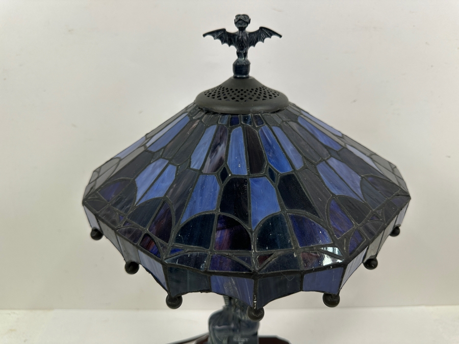 The Haunted Mansion Disneyland Stained Glass Lamp Designed By Jody Daily Limited Edition Of 999 Walt Disney Collectibles 21'H [Photo 13]