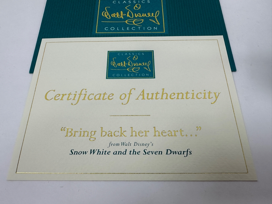 Walt Disney Classics Collection WDCC Figurine Snow White 60th Anniversary Queen 'Bring Back Her Heart...' 1997 Event Sculpture With COA 9.5H [Photo 10]