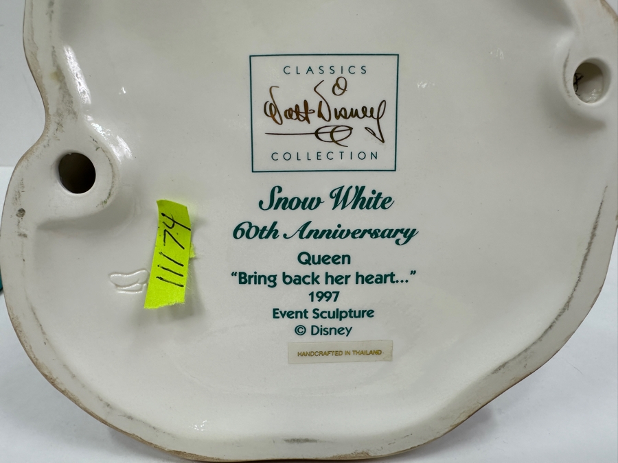 Walt Disney Classics Collection WDCC Figurine Snow White 60th Anniversary Queen 'Bring Back Her Heart...' 1997 Event Sculpture With COA 9.5H [Photo 9]