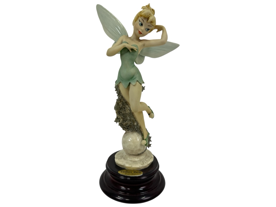 Florence Giuseppe Armani 'Tinker Bell' Walt Disney Figurine Made In Italy 12.25H