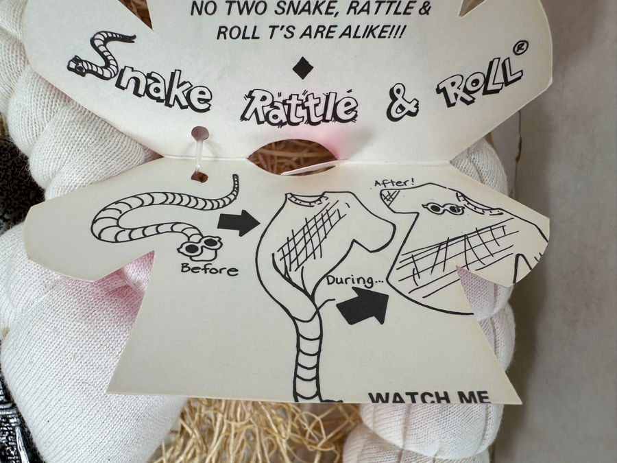 New In Original Box Indiana Jones Adventure Disneyland 1995 Snake That Turns Into A Shirt Adult XL Plus Indiana Jones Adventure Disneyland 1995 Souvenir Paperweight Plaque [Photo 7]