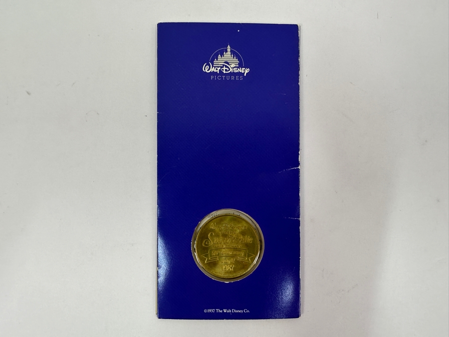 50th Anniversary Walt Disney's Classic Snow White And The Seven Dwarfs Special Edition Commemorative Ticket & Coin 1987 [Photo 10]