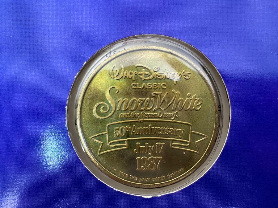 50th Anniversary Walt Disney's Classic Snow White And The Seven Dwarfs Special Edition Commemorative Ticket & Coin 1987 [Photo 11]