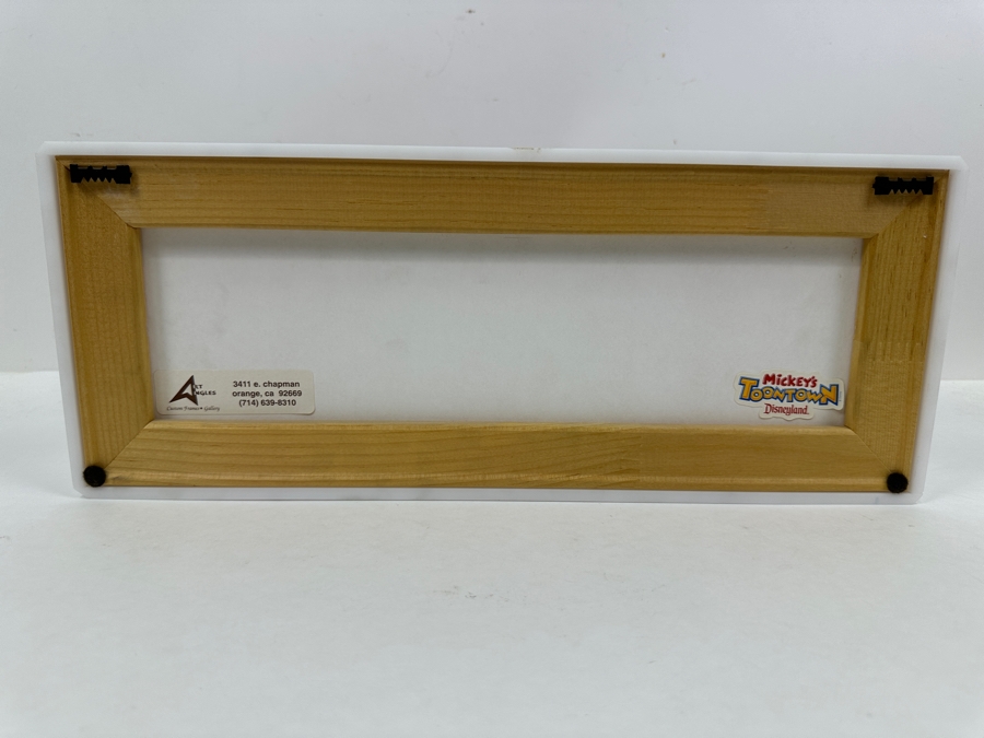 Shadowbox Framed Unused Disneyland Mickey's Toontown Special Edition Commemorative Passport Ticket With Pair Of Small Mickey Mouse And Minnie Mouse Figurines 1993 16W X 6.24H X 2D [Photo 15]