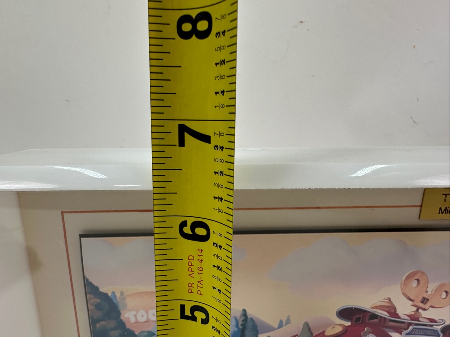 Shadowbox Framed Unused Disneyland Mickey's Toontown Special Edition Commemorative Passport Ticket With Pair Of Small Mickey Mouse And Minnie Mouse Figurines 1993 16W X 6.24H X 2D [Photo 13]