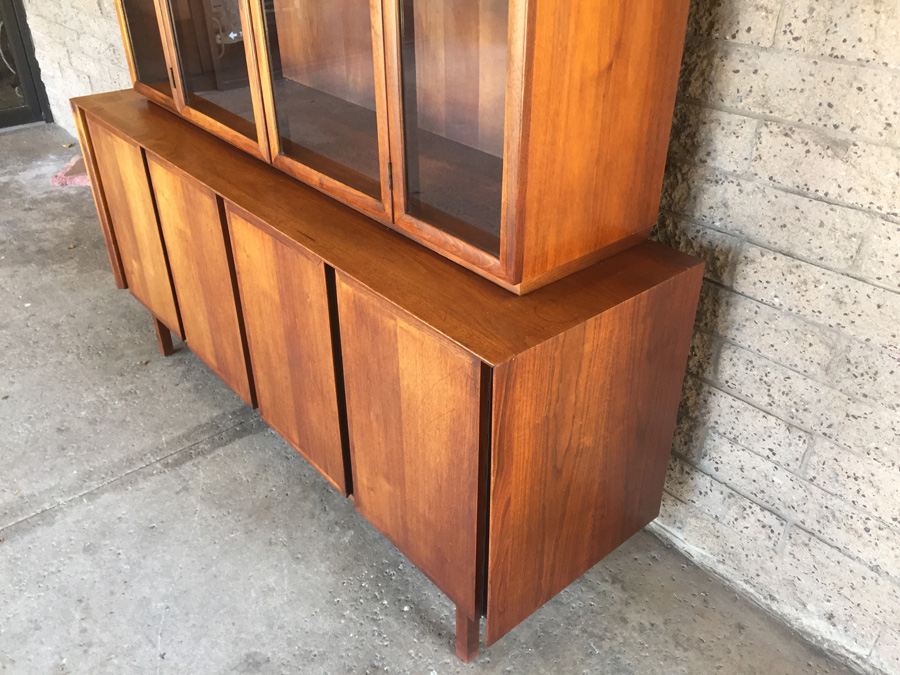 Mid Century Modern Credenza Hutch Cabinet   6663 Nxsg 