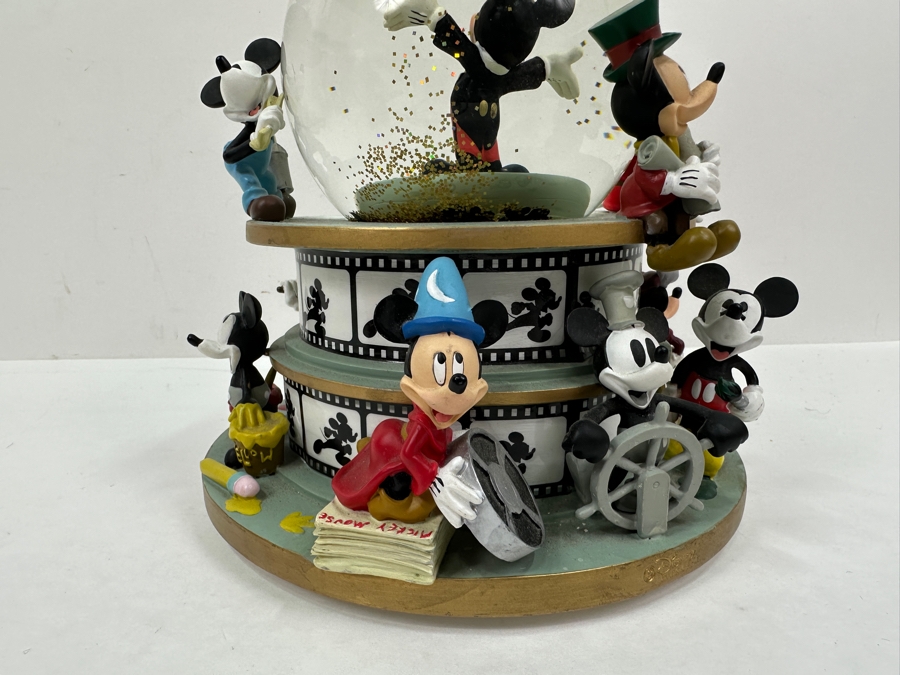Disney Mickey Mouse Snow Globe With Tune 'Mickey Mouse Club March' By Dodd Jimmie 9.25H [Photo 8]