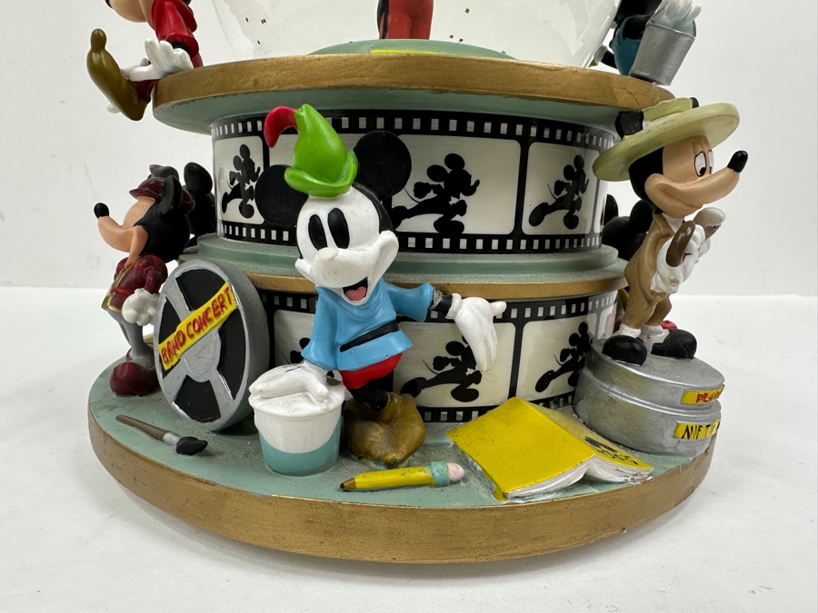 Disney Mickey Mouse Snow Globe With Tune 'Mickey Mouse Club March' By Dodd Jimmie 9.25H [Photo 11]