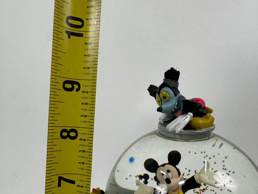 Disney Mickey Mouse Snow Globe With Tune 'Mickey Mouse Club March' By Dodd Jimmie 9.25H [Photo 14]