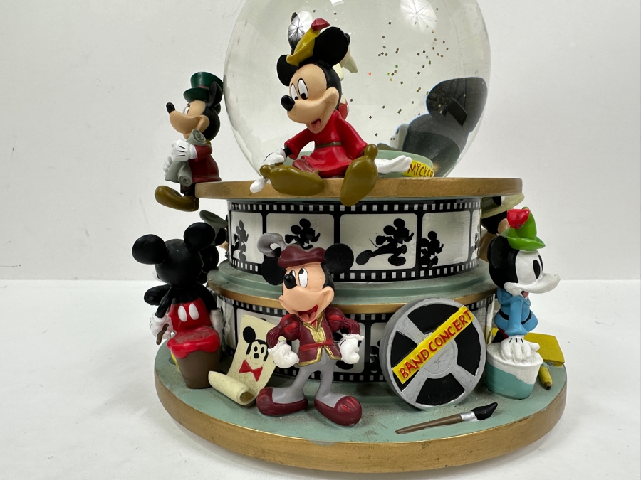 Disney Mickey Mouse Snow Globe With Tune 'Mickey Mouse Club March' By Dodd Jimmie 9.25H [Photo 10]