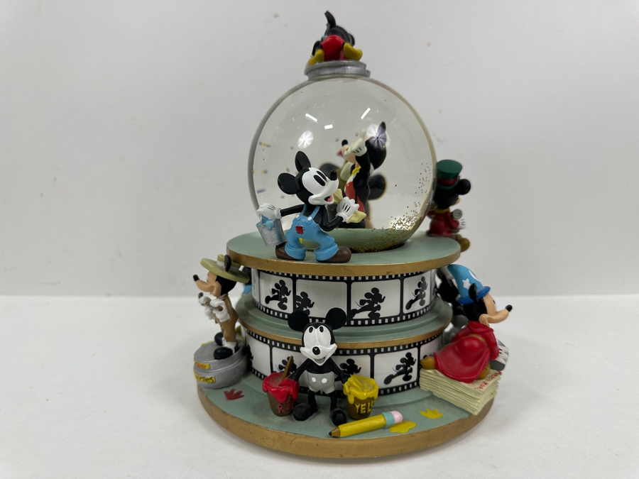 Disney Mickey Mouse Snow Globe With Tune 'Mickey Mouse Club March' By Dodd Jimmie 9.25H [Photo 6]