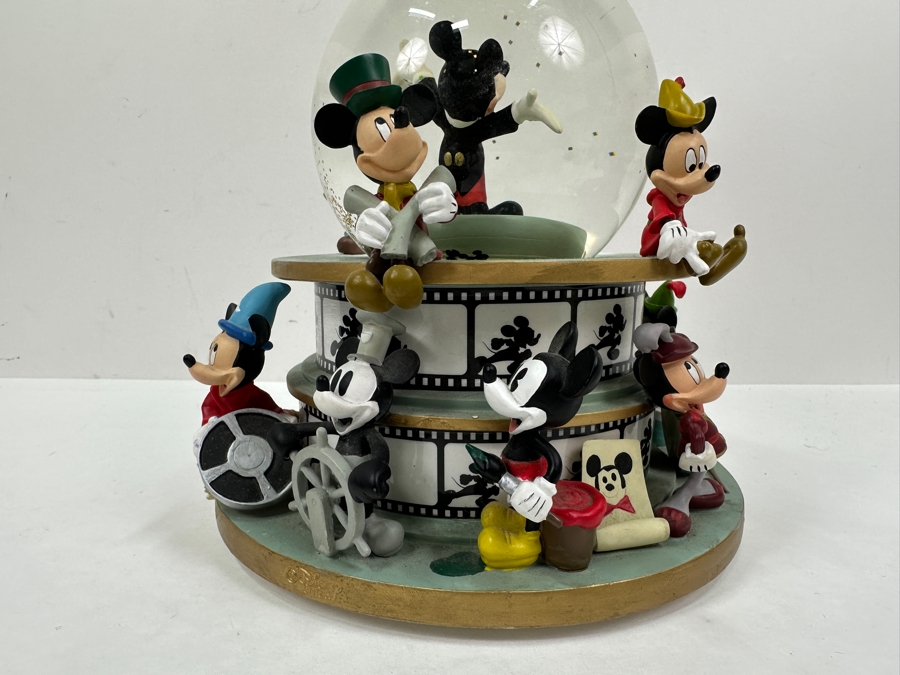 Disney Mickey Mouse Snow Globe With Tune 'Mickey Mouse Club March' By Dodd Jimmie 9.25H [Photo 9]
