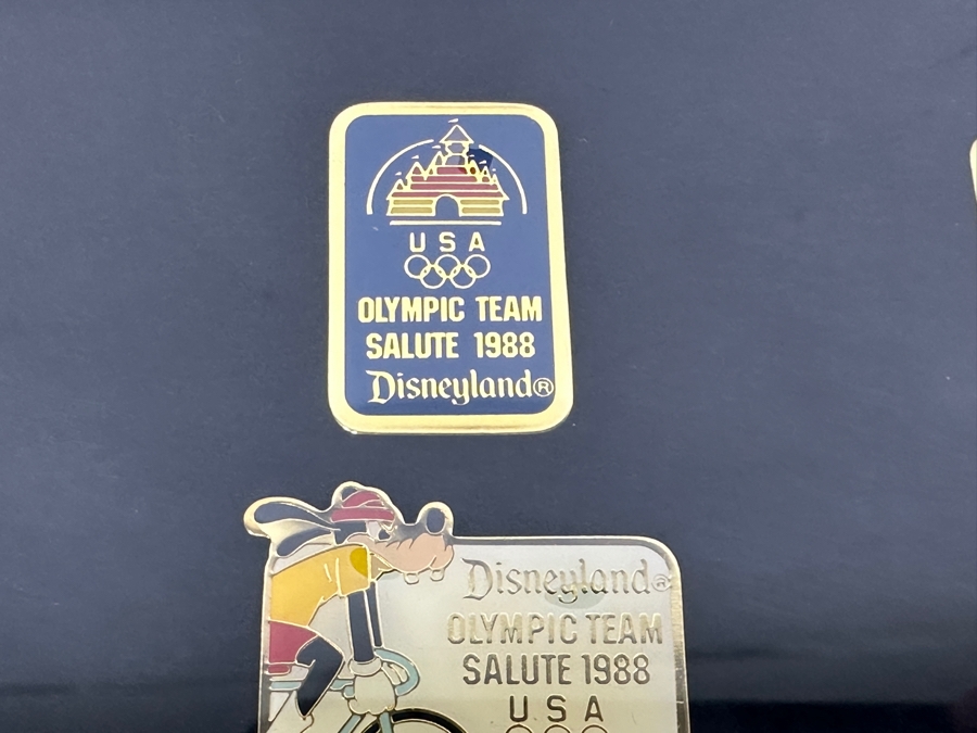 Disneyland Olympic Team Salute 1988 Limited Edition Commemorative Disney Trading Pins Set Framed - 30 Disney Trading Pins 15.5 X 12.5 [Photo 13]