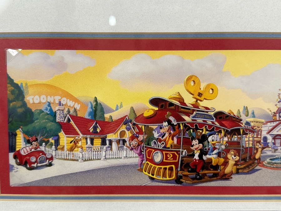 Unused Mickey's Toontown Special Edition Commemorative Passport Ticket 1993 Framed [Photo 6]