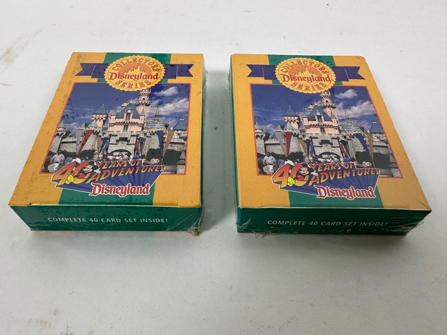 Pair Of Factory Sealed Limited Edition Disneyland Collectors' Series 40 Years Of Adventures At Disneyland Premier Anniversary Collection Trading Cards [Photo 3]