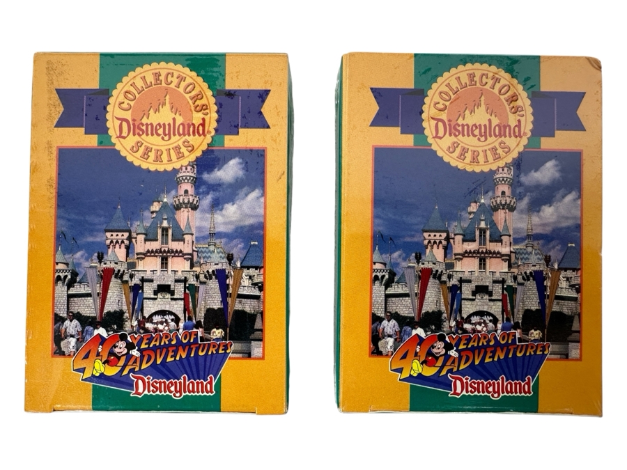 Pair Of Factory Sealed Limited Edition Disneyland Collectors' Series 40 Years Of Adventures At Disneyland Premier Anniversary Collection Trading Cards [Photo 1]