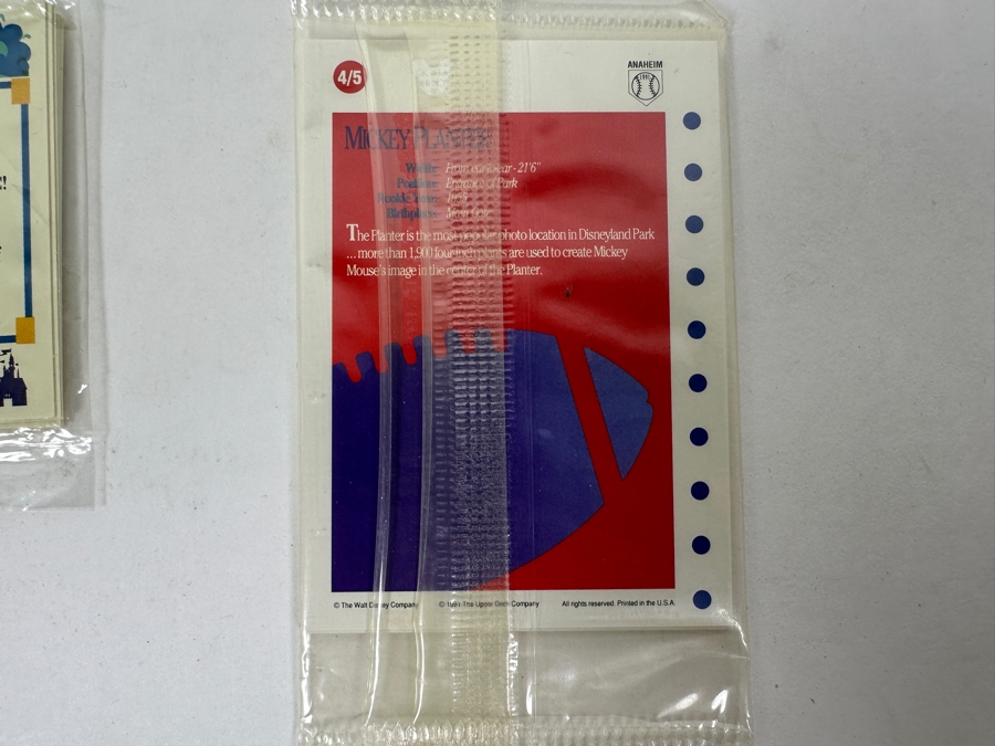 (3) Factory Sealed Disneyland Fantasmic! Trading Cards Sets & (1) Disneyland 1991 Upper Deck Preview Series Trading Card Set [Photo 8]