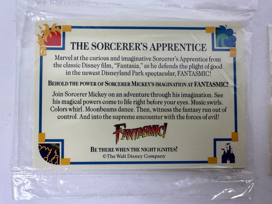 (3) Factory Sealed Disneyland Fantasmic! Trading Cards Sets & (1) Disneyland 1991 Upper Deck Preview Series Trading Card Set [Photo 4]