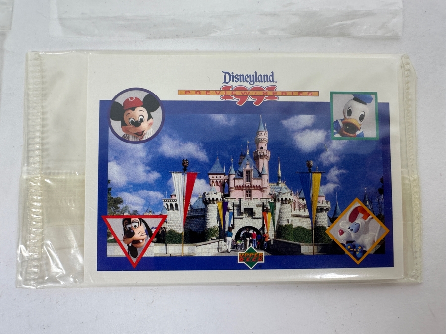 (3) Factory Sealed Disneyland Fantasmic! Trading Cards Sets & (1) Disneyland 1991 Upper Deck Preview Series Trading Card Set [Photo 5]