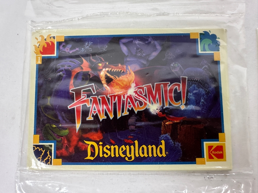 (3) Factory Sealed Disneyland Fantasmic! Trading Cards Sets & (1) Disneyland 1991 Upper Deck Preview Series Trading Card Set [Photo 3]