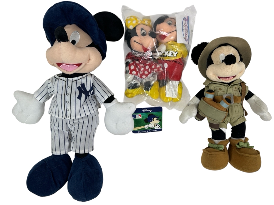 Mickey Mouse & Minnie Mouse Disney Plush Toys