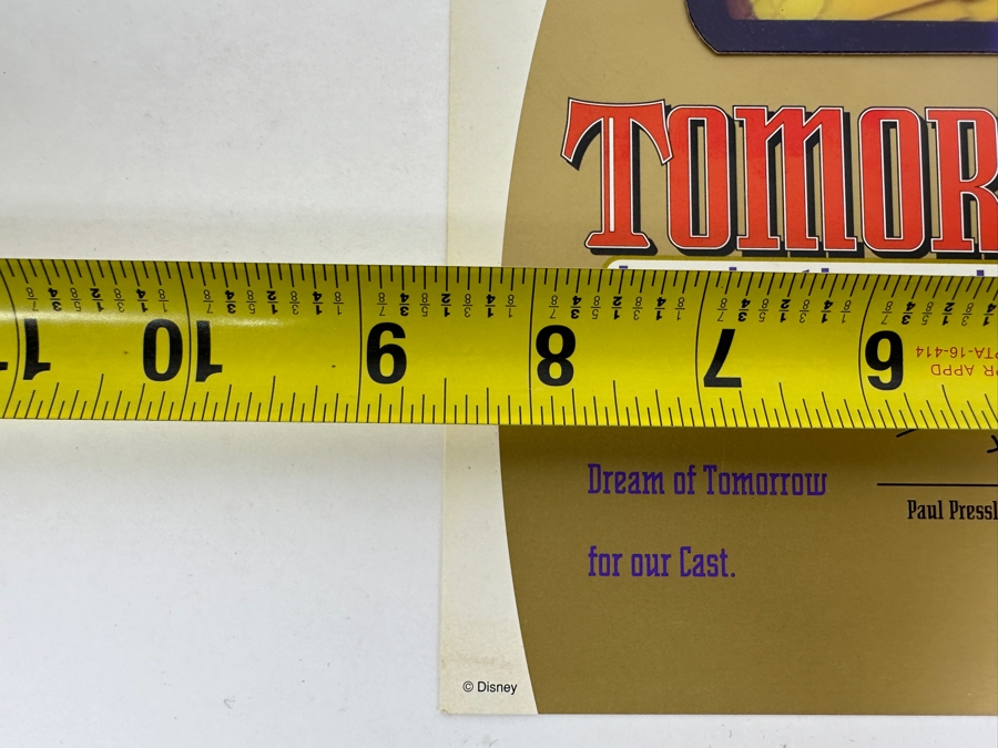 Disneyland Tomorrowland Imagination And Beyond 3D Lenticular Poster Commemorative For Cast Members 8.5 X 11 [Photo 5]