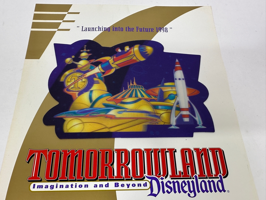 Disneyland Tomorrowland Imagination And Beyond 3D Lenticular Poster Commemorative For Cast Members 8.5 X 11 [Photo 3]