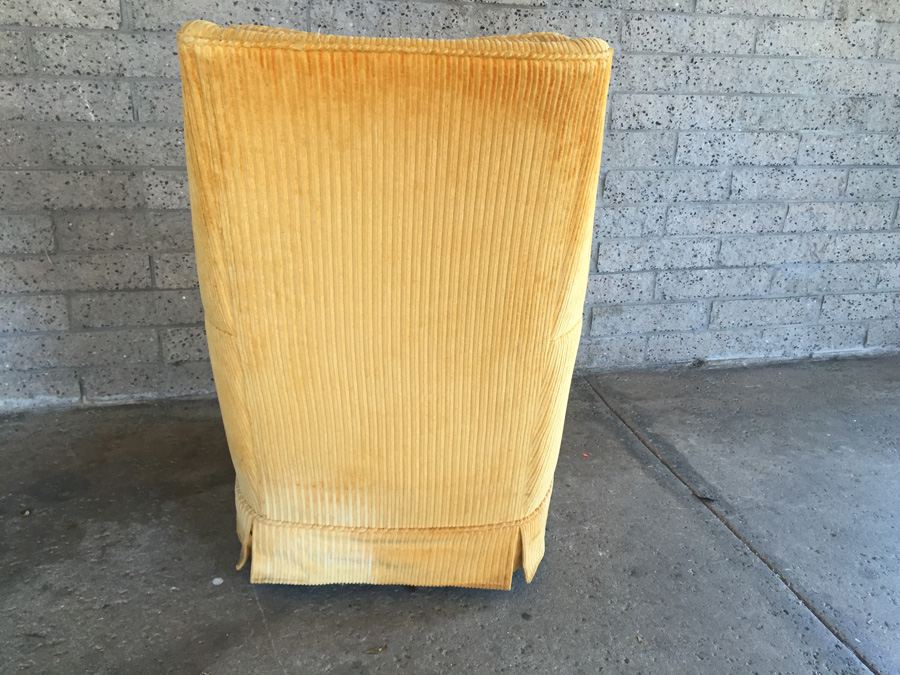 Retro Mid-century Orange Swivel Rocker Chair [Photo 5]