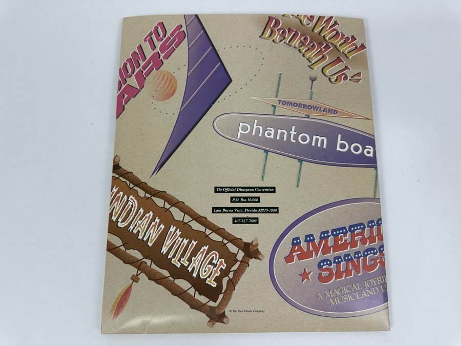 Special Edition Disneyana Convention 1995 40 Years Of Adventure Media Press Kit Folder Packet [Photo 12]