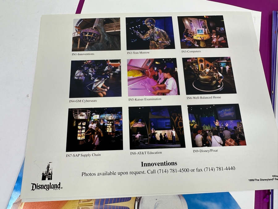 1999 Disneyland Tomorrowland Media Information Press Kit With Photos And Disneyland Information [Photo 7]