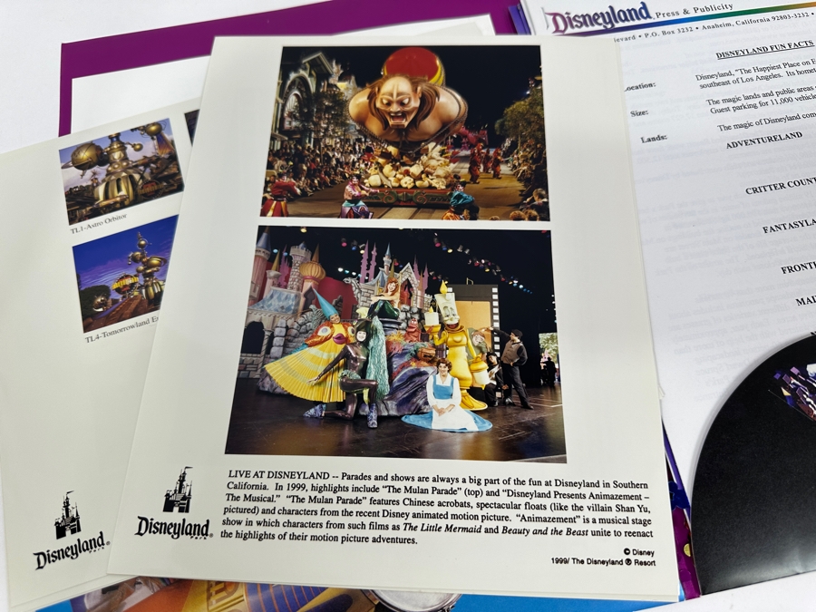 1999 Disneyland Tomorrowland Media Information Press Kit With Photos And Disneyland Information [Photo 6]