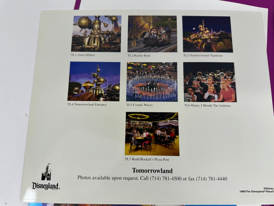 1999 Disneyland Tomorrowland Media Information Press Kit With Photos And Disneyland Information [Photo 4]