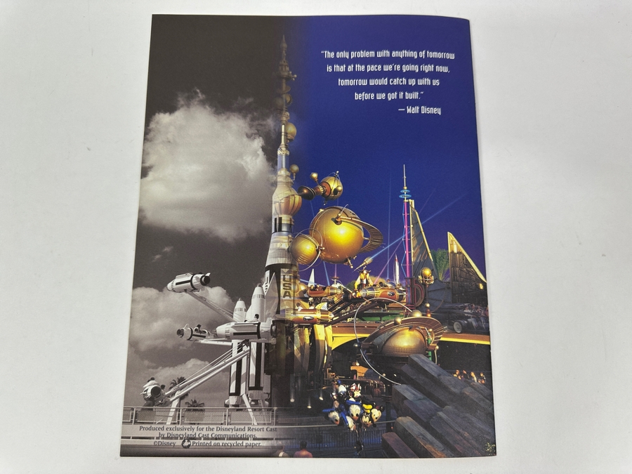 Disneyland Resort Cast Member Tomorrowland Imagination And Beyond Attraction Information Souvenir [Photo 9]