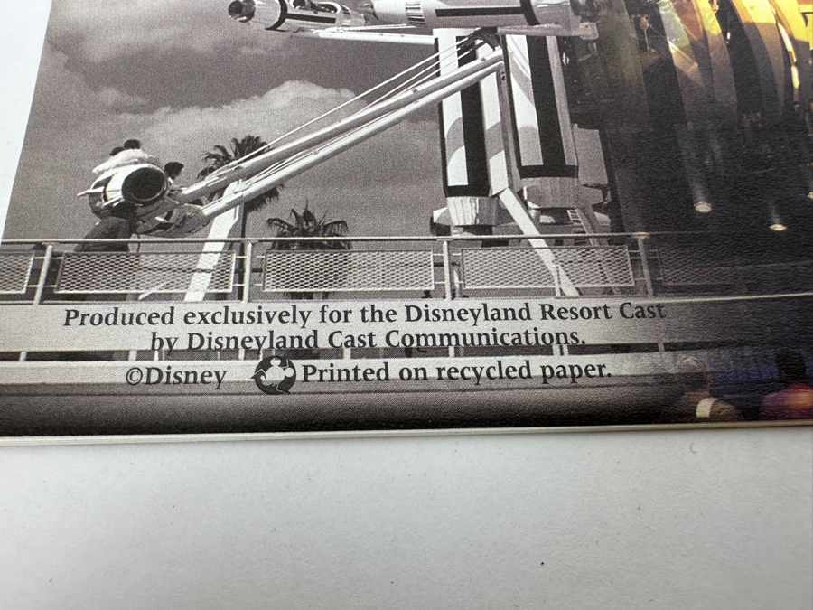 Disneyland Resort Cast Member Tomorrowland Imagination And Beyond Attraction Information Souvenir [Photo 10]