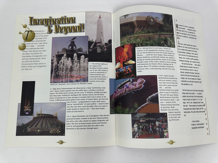 Disneyland Resort Cast Member Tomorrowland Imagination And Beyond Attraction Information Souvenir [Photo 7]