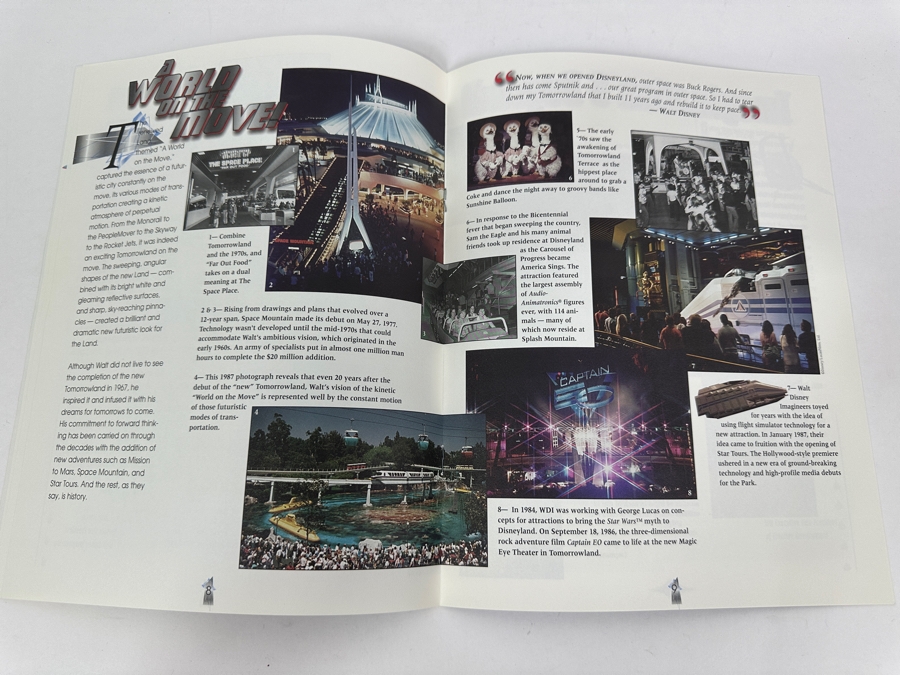 Disneyland Resort Cast Member Tomorrowland Imagination And Beyond Attraction Information Souvenir [Photo 5]