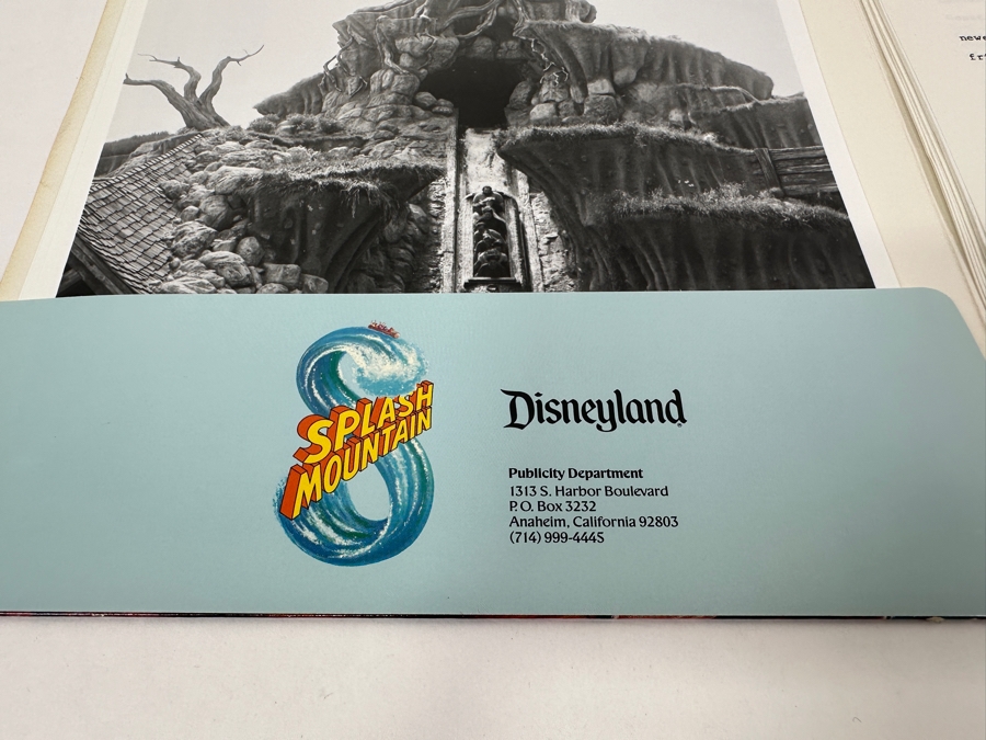 Vintage 1988 Splash Mountain Disneyland Ride Attraction Media Press Kit (Closed Ride In 2023) [Photo 6]