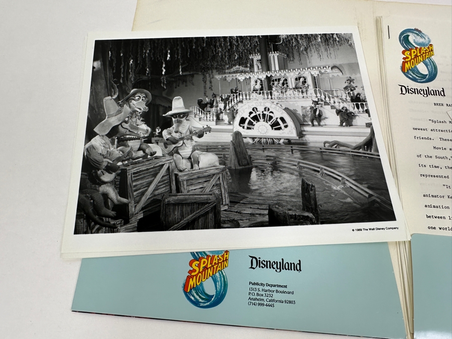 Vintage 1988 Splash Mountain Disneyland Ride Attraction Media Press Kit (Closed Ride In 2023) [Photo 9]