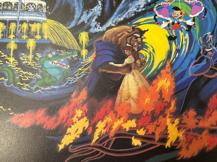 Charles Boyer (1935-2021, American) Limited Edition Artist Signed Lithograph Titled 'Fantasmic!' To Commemorate The Newest Imagination At Disneyland Park Numbered 780 Of 1,000 With COA 20 X 30 [Photo 3]