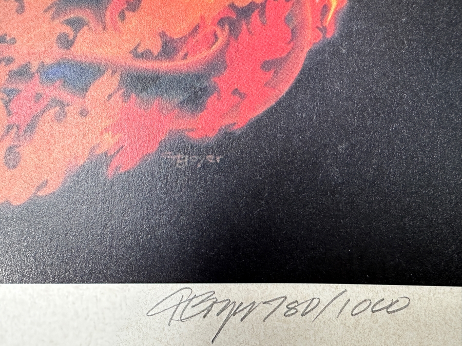 Charles Boyer (1935-2021, American) Limited Edition Artist Signed Lithograph Titled 'Fantasmic!' To Commemorate The Newest Imagination At Disneyland Park Numbered 780 Of 1,000 With COA 20 X 30 [Photo 8]